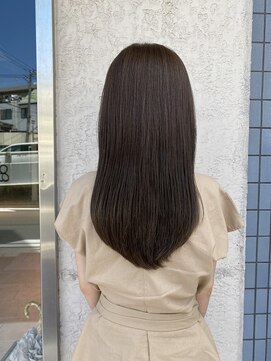 フロア(FLOOR) ロングレイヤー/グレージュ/オージュアトリートメント