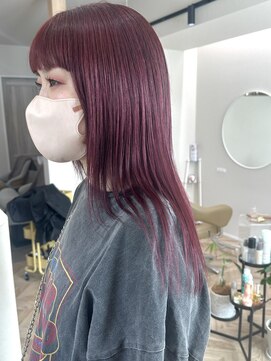 クウ(cuu) レッドカラー/ロング