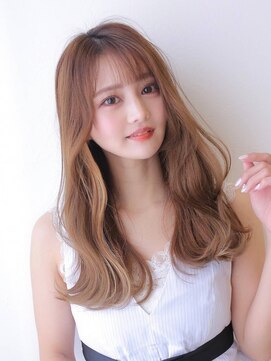 アグ ヘアー リガーレ 盛岡本宮2号店(Agu hair ligare) 《Agu hair》似合わせサイドバング×ワンホンロング