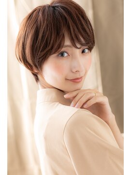 カバーヘア ブリス 大宮西口(COVER HAIR bliss) □斜めバングくせ毛風小顔ひし形ショート316大宮20代30代40代