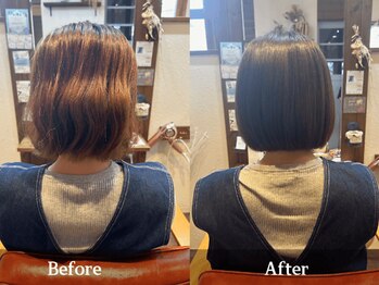 ココリノ ヘアー(cocolino hair)の写真/髪質改善ストレートはクセを伸ばすだけではなくナチュラルな仕上がりとツヤ感を追求！施術するたび美しく…