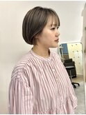 ミニボブ×ローライトミックスカラー