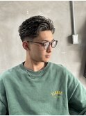 毛流れオールバックスタイル
