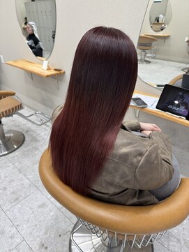 シカ 神戸三宮元町店(Cica) 髪質改善 ストレート レッドカラー 神戸三宮 美髪 元町