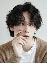 レタッチ バイ フィフス 天神大名(RETOUCH by fifth)&nbsp;福岡天神ゆるめシャドウパーマメンズマッシュウルフカット緩め