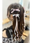 ライブヘアハートハーフツイン