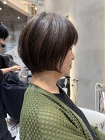 ソワネ 表参道(soigne)&nbsp;表参道髪質改善カラーウルフショートボブアッシュグレージュ40代