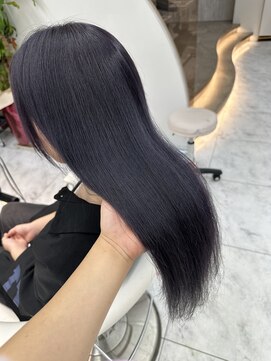 ロンドルピナス 小倉(Lond Lupinus) ミディアムヘア暗めカラー/デザインカラー/フェイスフレーミング