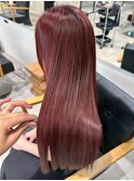 ロング顔周りレイヤー韓国ヘアフェイスフレーミング_ba564312