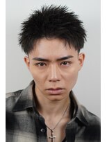 オーシャントーキョー ホワイト 原宿(OCEAN TOKYO WHITE)&nbsp;黒髪スパイキービジネスショートアップバング