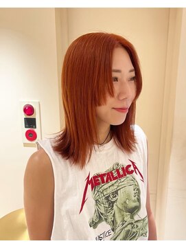 ヘアサロン ガリカ 表参道(hair salon Gallica) 高発色オレンジカラー/暖色カラー