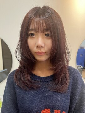 ラック 津田沼(LUCK) ピンクブラウン/ココアブラウン/ココアベージュ.顔周りレイヤー