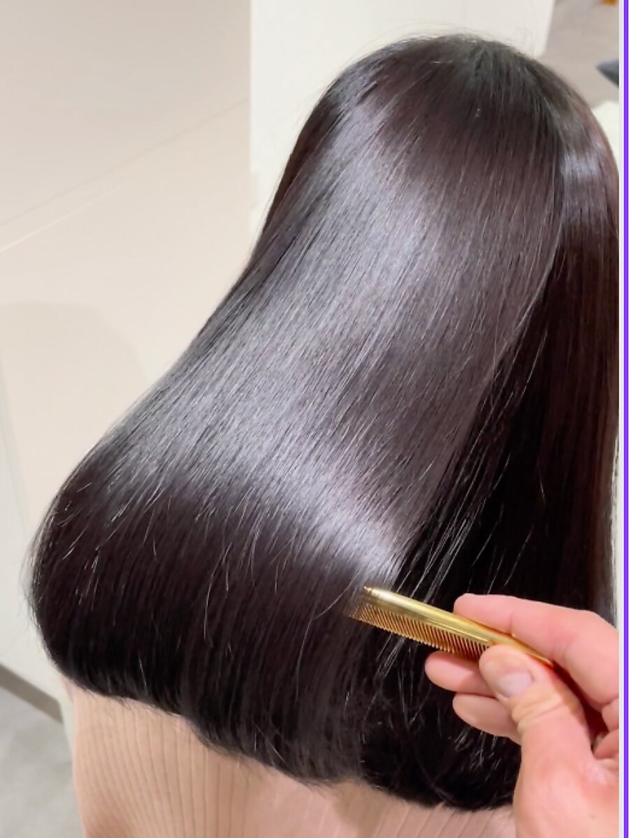 【3・4月限定髪質改善！縮毛矯正】美髪再生ストレート※Tr込/カット別＋4400
