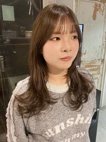 ノラ ヘアーサロン(NORA HAIR SALON)&nbsp;ナチュラル小顔前髪あり後れ毛サイドバング結べるボブくびれヘア