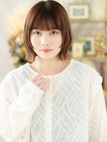 カバーヘア ブリス 志木南口駅前店(COVER HAIR bliss)&nbsp;ぱっつん前髪顔周りカットシャギーウルフボブh4志木20代30代40代