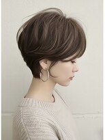 ヘアーメイクパウダー 天王寺寺田町店(Hair make powder) 大人可愛い20代30代40代小顔ひし形ショート丸み前下がり
