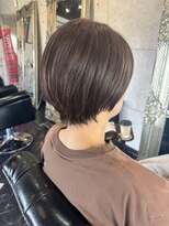 ノイズヘアー(NOISEHAIR) コンパクトショート×白髪ぼかしオリーブベージュ