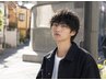 【men's限定】メンズカット+ナチュラルパーマ+眉カット
