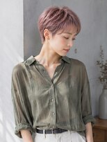 ドット ヘアー ジェム(dot.hair gem)&nbsp;ベリーショート/ピンクベージュカラー/ハイトーンカラー