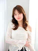 キネン バイ ツリー 宇都宮(kinen by tree)&nbsp;韓国風巻きセミロングことりベージュのフェイスレイヤー
