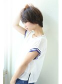 【Un ami】横顔、大人カジュアル、ラフなショートボブ(増永剛大)