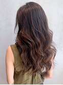 オリーブブラウン_ココアブラウンフリンジウェーブ_ba301981