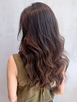 アルバム 銀座(ALBUM GINZA) オリーブブラウン_ココアブラウンフリンジウェーブ_ba301981