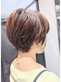 丸みショート×ナチュラルブラウン×セット簡単