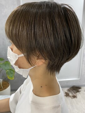 リミュー バイ イフ(lmu by if) ☆お客様style☆透け感マッシュショート×アッシュベージュ