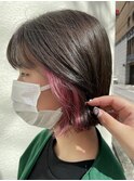 インナーカラーピンク