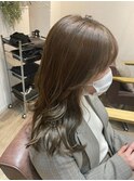 ミニウルフ/くすみブルー/テラコッタ/韓国風マッシュ/くびれヘア