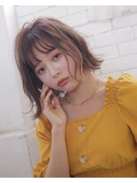 アトラ ハッピーヘアライフ 昭和町店(attra happyhairlife) イヤリングカラーで垢抜けボブ