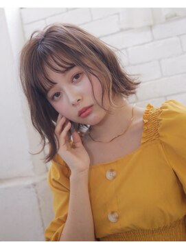 アトラ ハッピーヘアライフ 昭和町店(attra happyhairlife) イヤリングカラーで垢抜けボブ