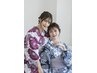 花火大会に☆浴衣の着付け&ヘアセット￥5900浴衣販売しております！