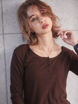 ブレンアネックスバイドット(BLEN ANNEX by.dot)&nbsp;前髪切りっぱなしボブエアリーロング美髪ピンクブラウン[町田駅]