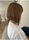 前下がり、切りっぱなし。