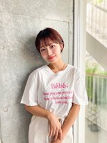 アンバー 池袋(amber)&nbsp;マッシュショート/ピンクベージュ/耳掛けショート[池袋駅]