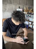 ツイストスパイラル+ホワイトメッシュ