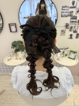 ヘアメイクアンドセットサロン リッコ(Hair make&set salon Ricco) 編み下ろし