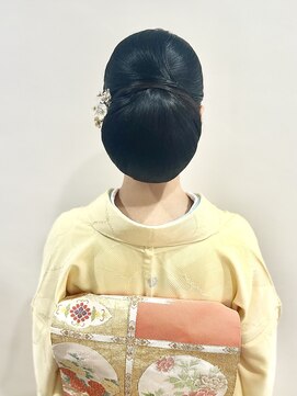 ヘアセット&メイク専門店 カスミ(Kasumi) つるっと大きめ和髪シニヨン