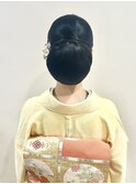 つるっと大きめ和髪シニヨン