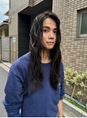 黒髪ニュアンスシークレットパーマ色気モテる流行束間吉祥寺