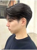 メンズ/センターパート/カルマヘア/アップバング