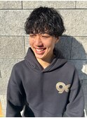 波巻きパーマ