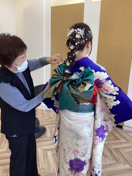ミノル(MINORU) 成人式　着付け　ヘアセット　メイク　着物レンタル