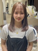 ジアン バイ ミルボン 西宮ガーデンズプラス(GIEN by milbon) 顔まわりレイヤー/シアーベージュ/艶髪