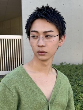 クロト(Clotho) スパイキーショート/ツイストスパイラル波巻きメンズウルフ