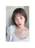 BERRY/オーガニックカラー/美髪/ショート/ボブ/前髪