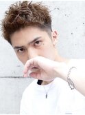 仙台スパイキーショートアップバングツーブロック30代40代◆