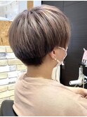 外ハネボブ/美髪/ワイドバング/ホワイトブロンド/イメチェン